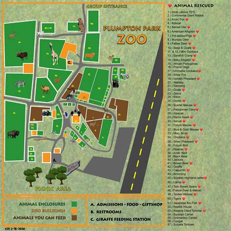 Zoo Map | Plumpton Park Zoo