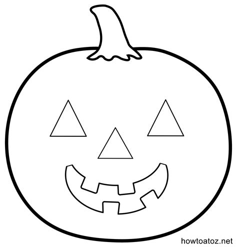 Halloween Pumpkin Drawing Templates