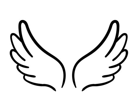 angel wings in heaven hawk feather wing pattern 22448950 Vector Art at Vecteezy