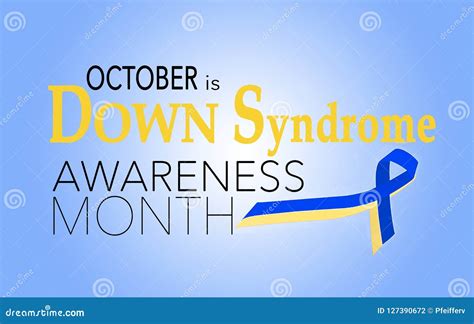 Down Syndrome Awareness Month Stock Illustration - Illustration of october, genetic: 127390672