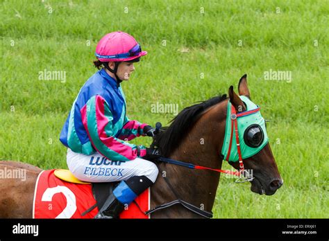 Australia Day races at Kilcoy Stock Photo - Alamy