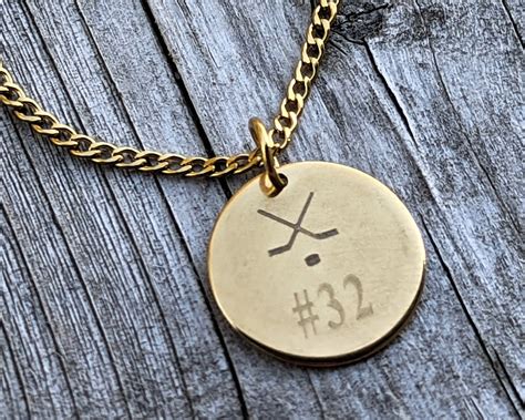 Mens Gold Pendant Necklace 20mm Personalized Custom Circle - Etsy