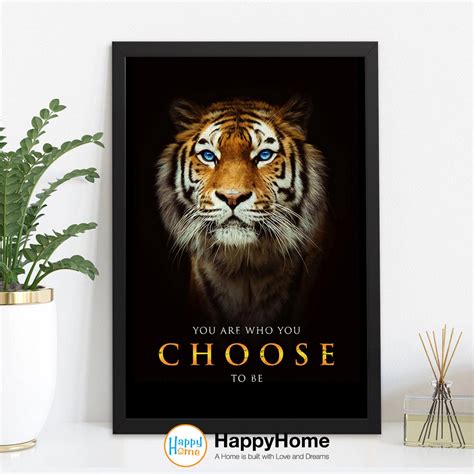 Tiger Poster Motivational Quotes Inspirational Wall Art You - Etsy