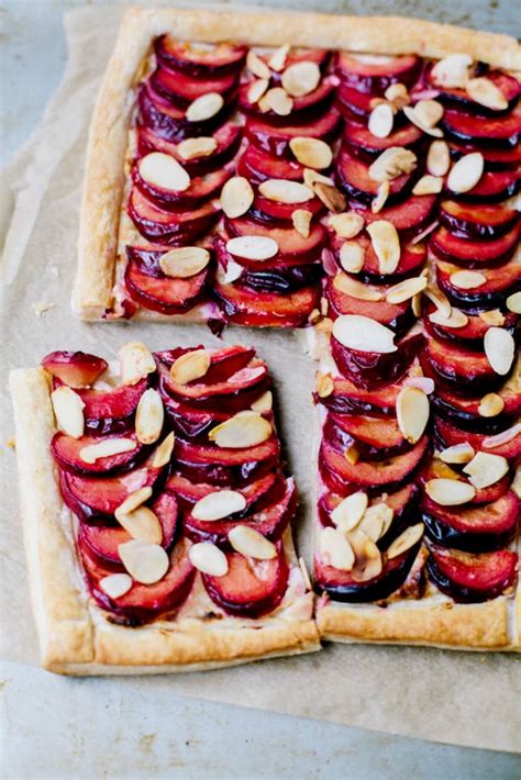 Easy Plum & Almond Tart (Vegan) - Wallflower Kitchen