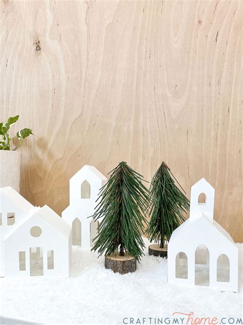 Beautiful Paper Christmas Village DIY • Crafting my Home