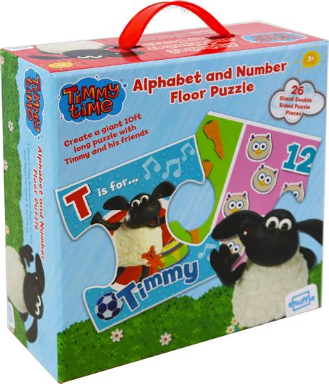 Timmy Time | Alphabet & Numbers Floor Puzzle | 26 Double Sided Puzzles ...