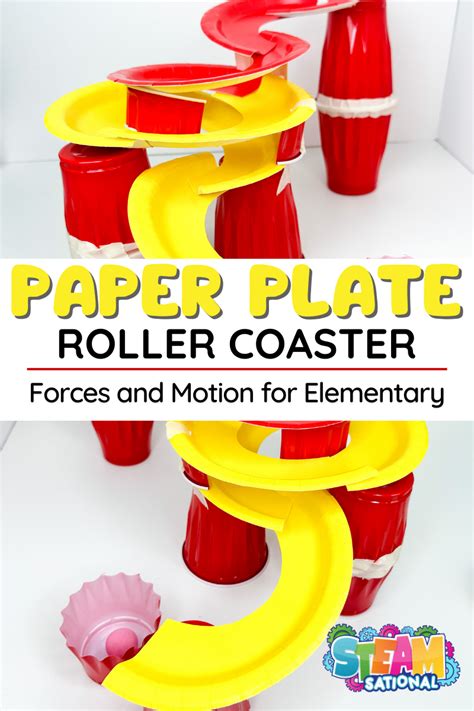 Paper plate stem roller coaster design challenge for elementary – Artofit