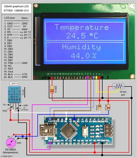 An 128×64 graphic LCD display with ST7920 controller for the Arduino ...