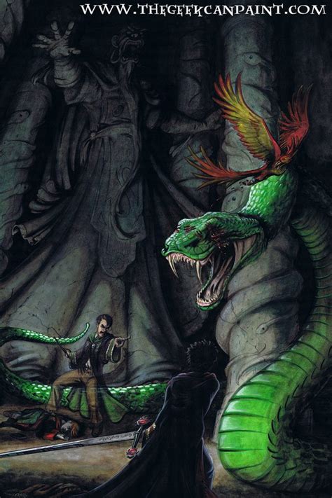 The Basilisk Fight – Harry Potter Lexicon | Basilisk harry potter ...