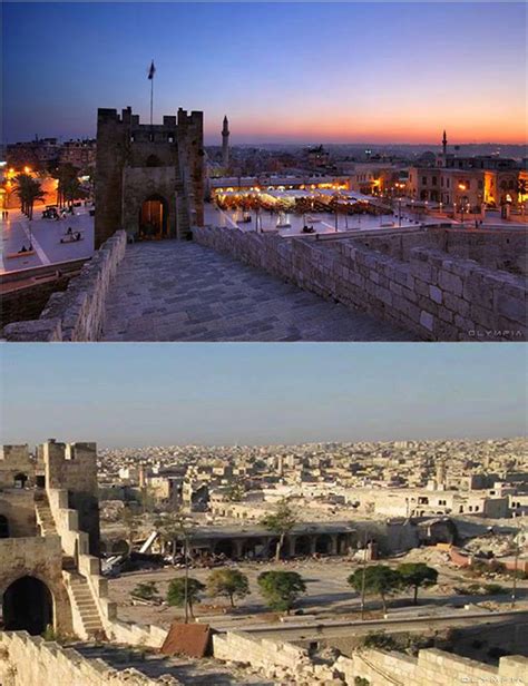 Devastating Before-and-After War Images Of Syria's Beloved Town of Aleppo