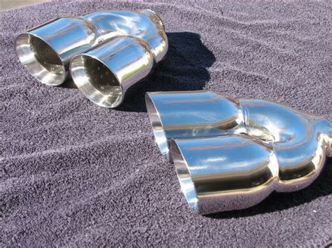 Chrome stainless steel dual/dual exhaust tips (corsa clones) - LS1TECH