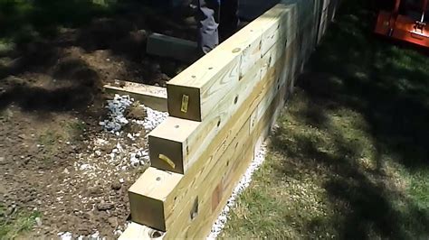 HOW TO: Build a Timber Wall - YouTube