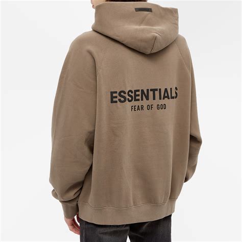 Fear of God ESSENTIALS Pull-Over Hoody Umber | END. (US)