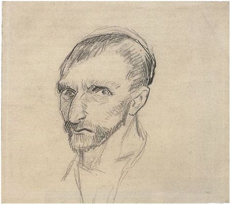 Self-Portrait by Vincent Van Gogh - 1451 - Drawing - Pencil