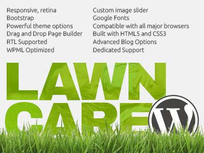 Lawn Care Wordpress Website Template by Max Lukyanenko on Dribbble