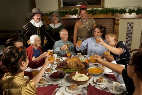 First pilgrims eat thanksgiving - Oddetorium