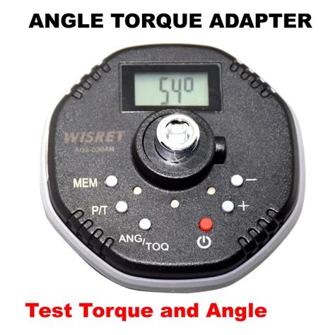 Digital Display Angle Torque Adapter Torque Wrench with Angle Function Torque Angle Gauge ...