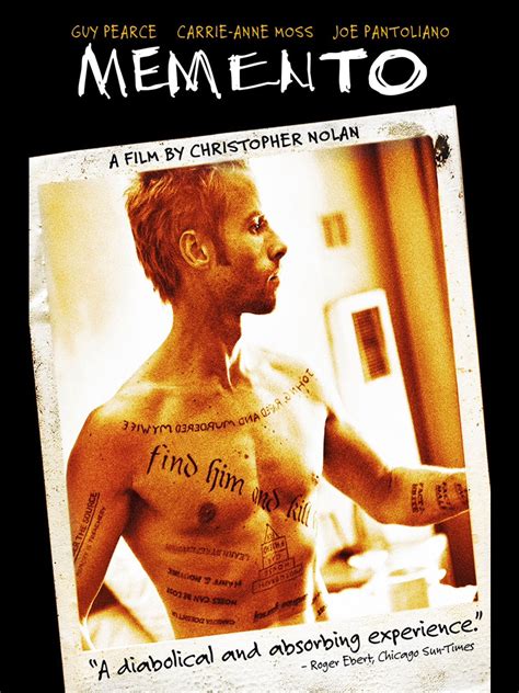 MEMENTO Christopher Nolan, Chris Nolan, Alfred Hitchcock, Best ...