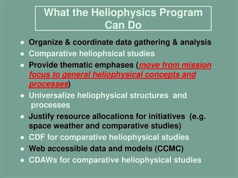 Heliophysics Pedigree - ppt download