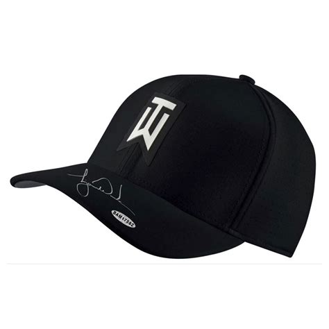 TIGER WOODS NIKE AERO BLACK HAT | Hall of Fame Authentics