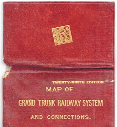 Map of Grand Trunk Railway System and Connections - High Ridge Books, Inc.