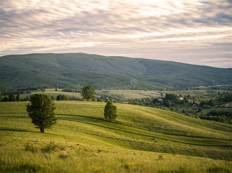 Beautiful Hills in Eastern Europe Stock Photo - Image of architecture, village: 184056212