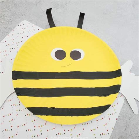 Bee Handprint Craft with Paper Plates