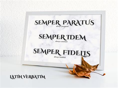 Latin Military Quote, Three Mottos of the Ancient Roman Soldier in Instant Download Suitable for ...