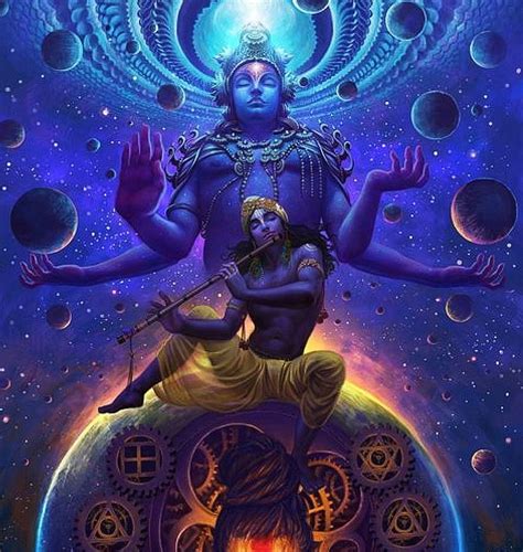 Lord Vishnu, the caretaker of this universe with his 8th avatar Lord ...