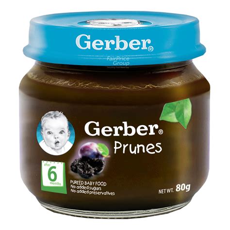 Gerber Puree Baby Food After 6 Months - Prunes | NTUC FairPrice