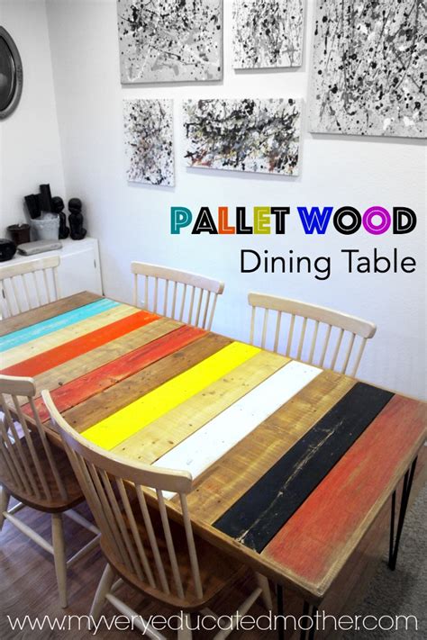 Our Pallet Wood Dining Room Table