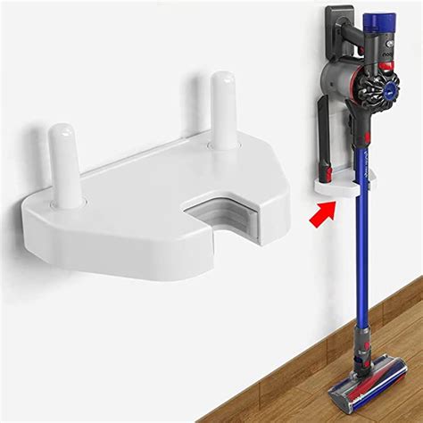 Liboer Vacuum Cleaner Wall Mount Stand, Compatible with Dyson V6 V7 V8 V10 V11, No Drilling or ...