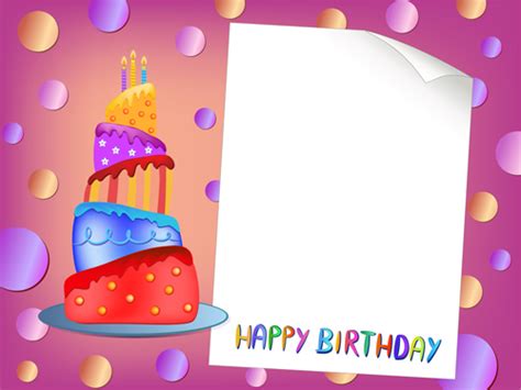 Blank paper with birthday card vector 01 free download