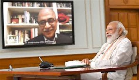 Prime Minister interacts with IBM CEO Arvind Krishna