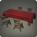 Country Dining Set FFXIV Housing - Table