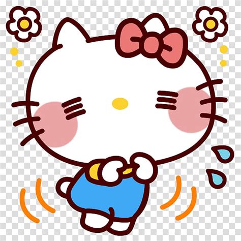 Hello Kitty My Melody Sticker Sanrio, cartoon demarcation line transparent background PNG ...