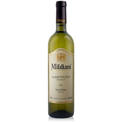 Mildiani Rkatsiteli white dry wine 0,75 l | Aniland Shop