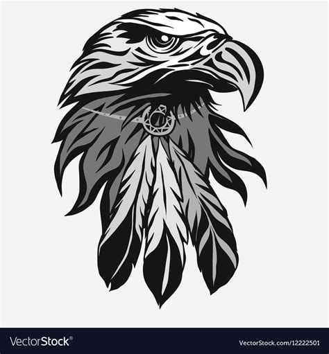 Tribal Eagle Feather Tattoo