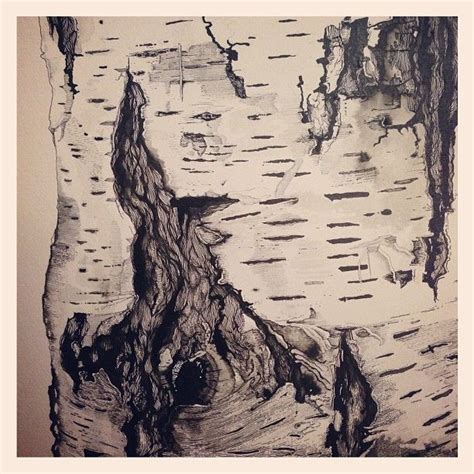 Tree Bark Sketch at PaintingValley.com | Explore collection of Tree ...