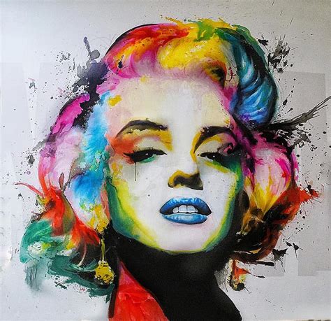 art, wall, marilyn, monroe, color, paint, decorative, decoration, colorful, wall art, artistic ...