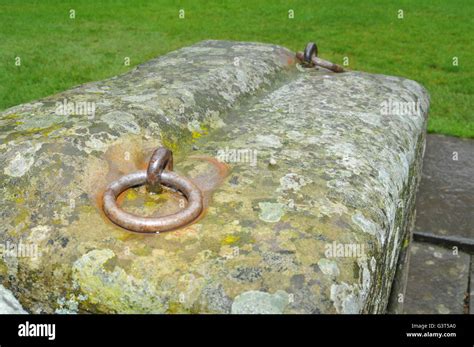 Scotland, UK. 14th June, 2016. The stone of Scone is a replica of the Stone of Destiny at Scone ...