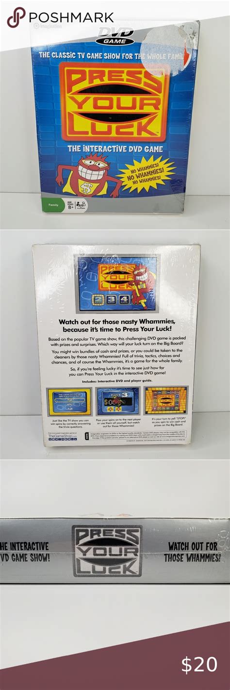 Press Your Luck Interactive DVD Game 2006 TV Game Show No Whammies Family Fun. | Tv show games ...