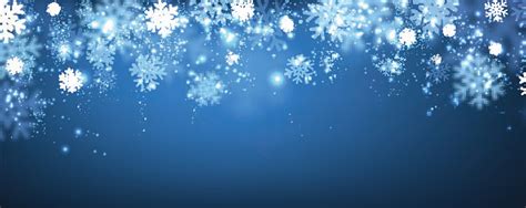 Blue Winter Banner With Snowflakes Stock Illustration - Download Image Now - iStock