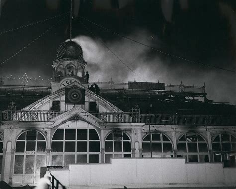 Southend Pier Fire. 500 Trapped Photograph by Retro Images Archive - Pixels