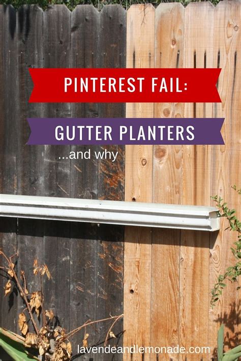 Gutter Planters: Pinterest Fail...and why Wall Planters Outdoor, Fence Planters, Herb Planters ...