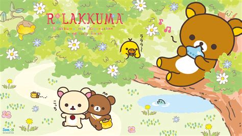 Rilakkuma Honey Forest Wallpaper | カワイイ壁紙, 森の壁紙, スマホ 壁紙 可愛い