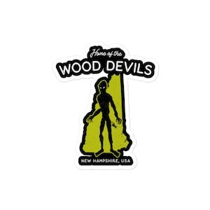 Home of the Wood Devils New Hampshire, USA // Cryptid Sticker, Merch ...