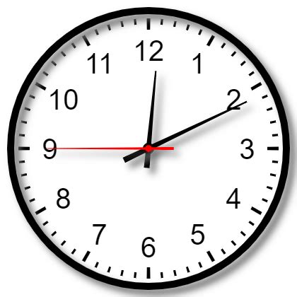 Draw an Analog Clock - Online Time Tools