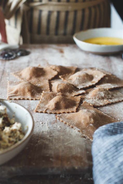 Gluten-free Chestnut Flour Pasta Ravioli - Snixy Kitchen