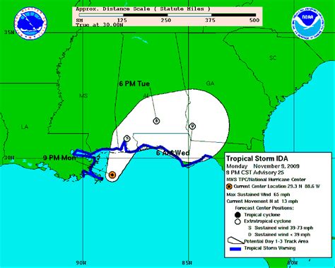 Tropical Storm Ida update: System slows as it approaches coast; winds drop to 65 mph - al.com